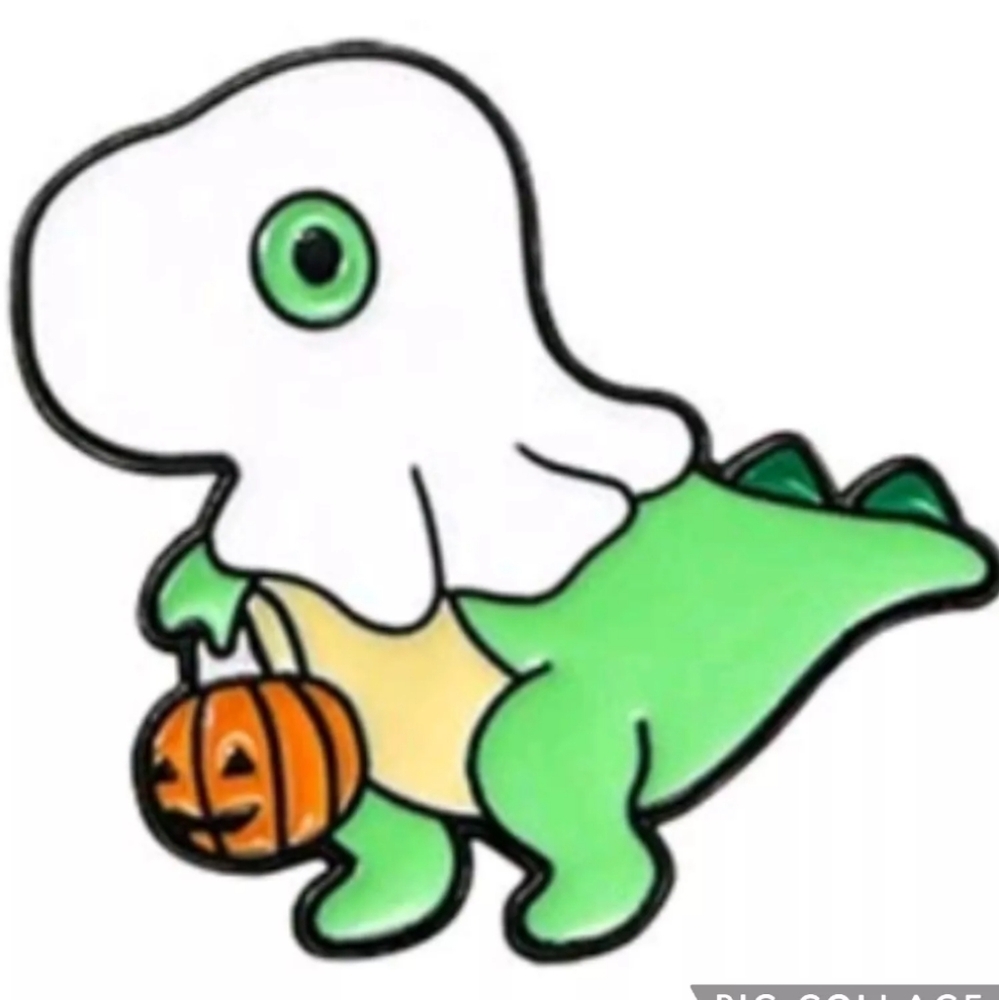 🚨 Halloween Dino Dinosaur 🦕 pin t-rex ghost
